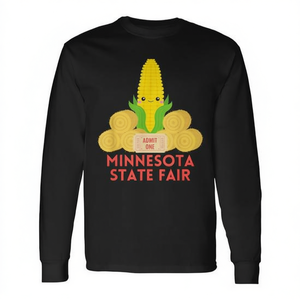 T-shirt à manches longues de la Foire de l'État du Minnesota, design promotionnel « Maïs sur l'épi » - Product Image 2