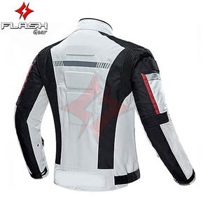 Chaqueta de moto para hombre, chaqueta blindada para motociclista, impermeable, a prueba de viento, equipo de protección de cuerpo completo, armadura CE de verano - Product Image 3