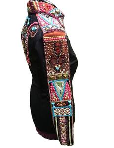 Chaqueta ecuestre de cierre de cremallera elegante y elegante de primera calidad para equitación occidental Suministro ODM transpirable - Product Image 3