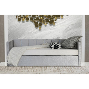 High Quality <b>Sofa</b> <b>Bed</b> Conrad Fabric Upholstered Day <b>Bed</b> with Under Trundle <b>Bed</b> Suitable for Apartment Living Room - Product Image 4