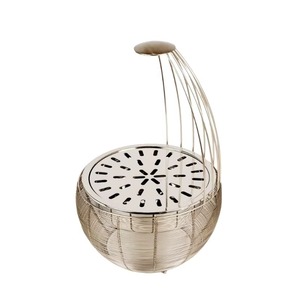 Best Quality Eco-friendly Luxury Metal Golden Black Color Arabian <b>Oud</b> Mabkhar <b>Bakhoor</b> Decorative Burner Tray Set M R Handicrafts - Product Image 4