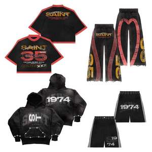 Men's Custom Logo Zipper Cotton Sweat Jogger Suit Winter Sports Wear Track Suit With Zipper Set Style - Product Image 6