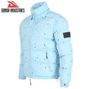 2025 Men Solid Color Full Zip Up Hand Made Customize Product New Arrival <b>Puffer</b> <b>Jackets</b> For Winter Wear - Product Image 4