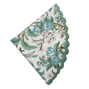 Sage Và Nga Màu Xanh Lá Cây Đậu Phộng Nâu Ấn Độ Hoa Tay Khối In Bông Vải Thảm Bảng Trang Trí Nội Thất Tái Sử Dụng Thảm - Product Image 3