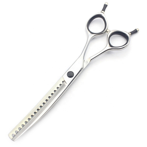 Tijeras de adelgazamiento curvas para el cuidado de mascotas de acero inoxidable de alta calidad 6,5 pulgadas - Product Image 2