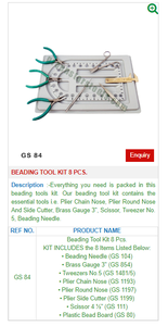 GS 84 <b>Beading</b> Tool Kit 8-Piece <b>Plastic</b> Jewelry and Jewellery Tools - Product Image 2