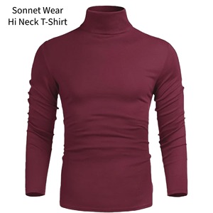 Pull-over décontracté pour homme, coupe slim, léger, séchage rapide, en spandex/coton - Product Image 2