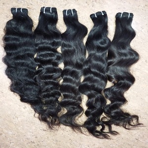 Vente chaude 100 pour cent vierge brut Remy faisceaux de cheveux humains vague Afro Curl Styles Vietnam Birmanie brésilien indien 10 à 36 pouces - Product Image 1