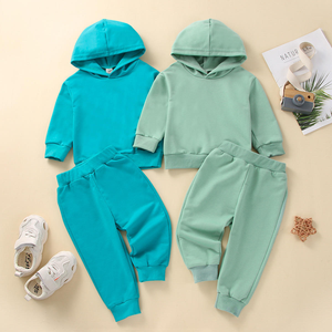 Ensemble de survêtement unisexe pour adulte en molleton bleu aqua taille plus personnalisé pour l'hiver, deux pièces, sweat à capuche et pantalon de jogging - Product Image 2