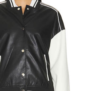 Fully Customized Design Logo <b>Women</b> Varsity <b>Jacket</b> Professional Manufacturer High Quality Wool Fabric Varsity <b>Jacket</b> for <b>Women</b> - Product Image 6