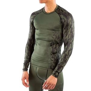 Chemises de compression sublimées personnalisées de haute qualité 2024, pour le surf, la plongée, la protection contre les éruptions cutanées, les uniformes de BJJ, polyester/nylon 220g - Product Image 3