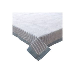 Último diseño blanco rectángulo Jacquard bloque de mano impreso calidad premium manteles de algodón puro para la venta - Product Image 1