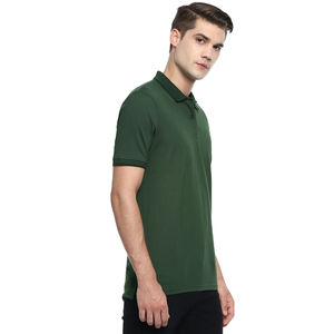Camiseta Polo Casual de Manga Corta para Hombre, Anti-Pilling, Bordada, de Color Sólido Premium, Transpirable, de Punto, Talla Grande - Product Image 5