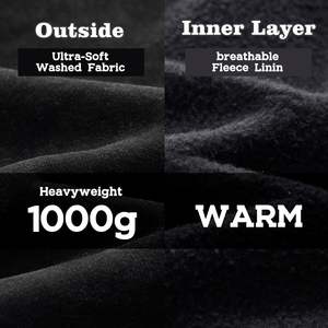 Tissu de haute qualité Full Zip Hoodies Heavyweight Blank Haute qualité 100% coton personnalisé brodé unisexe Zipper Hoodie - Product Image 6