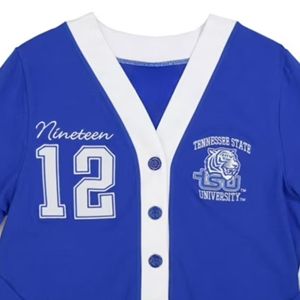 Cárdigan de punto personalizado para la Universidad Estatal de Tennessee, suéter con botones sólidos y bordado para el invierno - Product Image 2