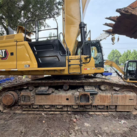 Excavatrice lourde CAT 374 d'occasion, 74 tonnes, 100% d'origine, année 2021, excavatrice sur chenilles Caterpillar à vendre