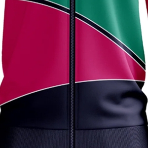Veste coupe-vent en toile officielle de l'équipe de Columbus avec logo personnalisé sur le devant, fermeture éclair mi-longue, style décontracté pour la saison hivernale - Product Image 5