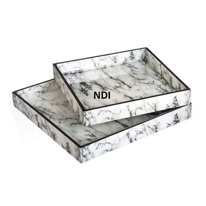 Juego de 2 vajilla de diseño moderno, bandeja de madera para servir Catering, bandeja para servir alimentos de alta calidad, bandeja para servir dulces hecha a medida - Product Image 1