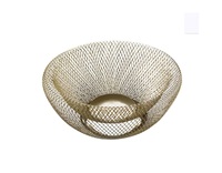 Panier à fruits en fil métallique de style créatif, finition brillante, qualité alimentaire, design moderne, personnalisable, haute qualité, fait main