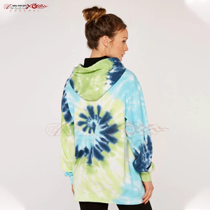 เสื้อฮู้ดมัดย้อมแบบสวมหัวของผู้หญิงดีไซน์กระชับระบายอากาศได้ดีสำหรับไลฟ์สไตล์ที่ใช้งานได้จริง - Product Image 3