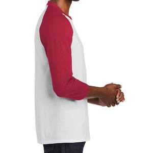 Mens Long <b>Sleeve</b> Baseball <b>T</b> <b>Shirts</b> Fruit of the Loom <b>T</b>-<b>shirt</b> <b>Raglan</b> Top - Product Image 3