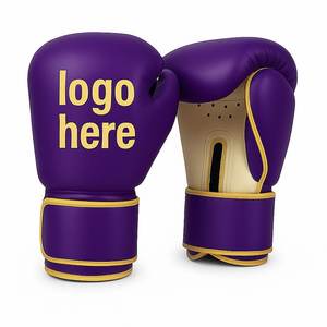 ถุงมือชกมวยหนังสังเคราะห์ที่มีชื่อหรือโลโก้แบบปักหรือพิมพ์ | ผู้ใหญ่เยาวชนเด็ก - Product Image 1