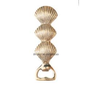 Pearl Shells Designer High Grade Gold Plated La mejor calidad de aluminio fundido Bottler Cap Opener Hotel & Restaurant Barware Supply - Product Image 1