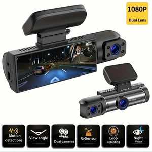 TVS-A868 Dual Lens 1080P Car DVR Dash Cam com 3 câmeras, visão noturna e gravação em loop - Product Image 2