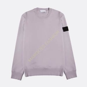 เสื้อสเวตเชิ้ตคอกลมมีฮู้ด ลายลาเวนเดอร์ ขอบคอ แขน และชายเสื้อแบบริบ  ผ้าฝ้าย/แคนวาส ระบายอากาศได้ดี  สำหรับผู้ชาย  ใส่ได้ในฤดูหนาว  สามารถปรับแต่งได้ - Product Image 4