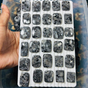 Cabujones de Larvikita 100% Naturales al por Mayor, Cristales Naturales con Parte Posterior Plana para la Elaboración de Joyas Curativas, Piedras Preciosas Sueltas Semipreciosas - Product Image 1