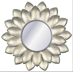 Miroir mural en métal et verre, cadre moderne européen, miroir rond en fer de qualité supérieure, accents muraux, miroirs de salle de bain, miroir mural - Product Image 3