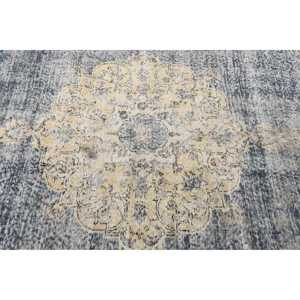 พรมตุรกีโบราณขนาดใหญ่ 5.3x9.8 ฟุต (163x298 ซม.) สีน้ำเงินลายตะวันตกเฉียงใต้ - Product Image 5