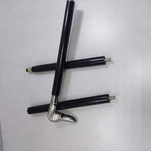 Bâton de marche artisanal traditionnel pour hommes et femmes-36 "poignée en laiton ébène brun unisexe Derby canne pliable - Product Image 3