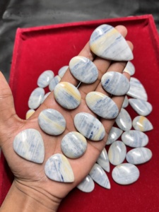 Cabochon de pierres précieuses jaspe rhodochrosite bleu de qualité AAA pierre verte naturelle polie et en forme personnalisée pierres précieuses en vrac - Product Image 3