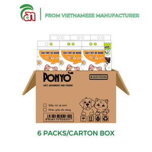 22gsm กระดาษ2ชั้นแบบนิ่มสำหรับแขวนปรับแต่งได้ดูดซับน้ำได้ดีเนื้อเยื่อไม้บริสุทธิ์600แผ่นจากเวียดนาม - Product Image 4