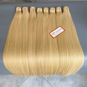 Extensions de cheveux vierges russes blondes, cuticules alignées, cheveux vietnamiens, super double trame, cheveux humains bruts, fournisseurs fiables - Product Image 6