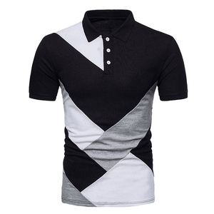 La mejor calidad para hombre para Polo Nuevas camisetas de algodón de manga corta de secado rápido Patrón sólido personalizable OEM - Product Image 4