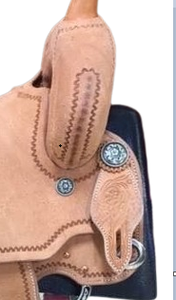 Selle de cheval en cuir de haute qualité et selle de style occidental en cuir de cheval agréable Cuir de haute qualité Confortable et agréable - Product Image 2