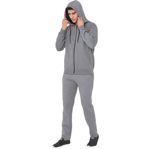 Chándales Deportivos Transpirables de Algodón Sólido de Alta Calidad con Capucha y Forro Polar, con Cremallera Completa Personalizada, para Primavera y Otoño - Product Image 1
