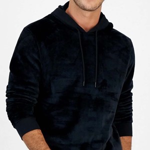 Ensemble de survêtement décontracté pour homme en velours élastique 100% coton, 2 pièces, sweat-shirt à capuche, pantalon de jogging, pantalon cargo, survêtement - Product Image 3