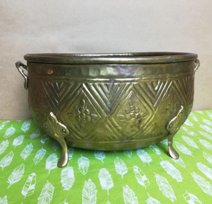 Jardinière décorative simple en laiton antique classique, jardinière de qualité fabriquée à la main, utilisée dans la décoration intérieure - Product Image 2