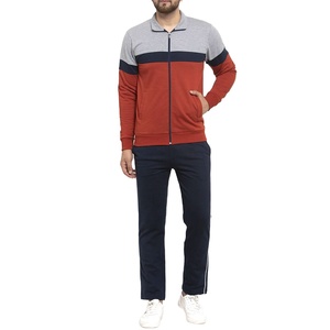 Ensemble survêtement personnalisé pour homme, veste et pantalon en molleton imprimé, 100% coton respirant, commandes en gros - Product Image 1