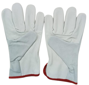 ถุงมือหนังวัวแท้สำหรับงานอุตสาหกรรม ป้องกันการเชื่อม ปี 2024 ราคาดีที่สุด บุด้วยผ้าฝ้าย ได้รับการรับรองมาตรฐาน ISO9001/CE EN420 - Product Image 3