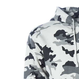 Sweat à capuche de sport en polaire Tech personnalisé pour hommes, col imprimé camouflage, tricoté en polyester/coton, style formel pour le printemps - Product Image 6