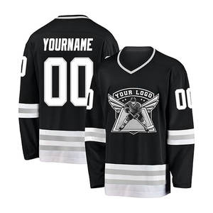 Camiseta de Hockey Personalizada con Nombre, Número y Logotipo Bordado/Impreso, Ropa de Práctica de Equipo para Hombre y Mujer, Poliéster/Algodón - Product Image 5