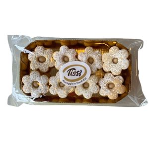 Pâtisserie aux fleurs de noisette Tissi 170g X 8 pièces, saveur chocolat, texture semi-molle, biscuits formés, sac TBB SRL modèle 0200263 - Product Image 1