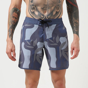 Short de planche de surf de plage pour homme Tissu anti-rides à texture de toile Taille moyenne Spandex Stretch Eco-Friendly Comfort Fit - Product Image 2