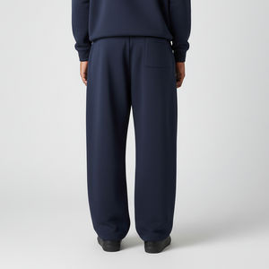 Pantalon de jogging personnalisé de haute qualité, taille mi-haute, impression numérique, 100% coton, toile respirante, écologique, décontracté, gris chiné - Product Image 4