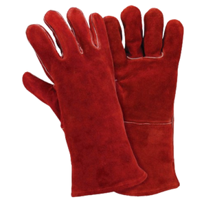 Guantes de soldadura de cuero de vaca resistente de alta calidad Guantes de protección personal para construcción de barbacoa Seguridad de abrasión - Product Image 6