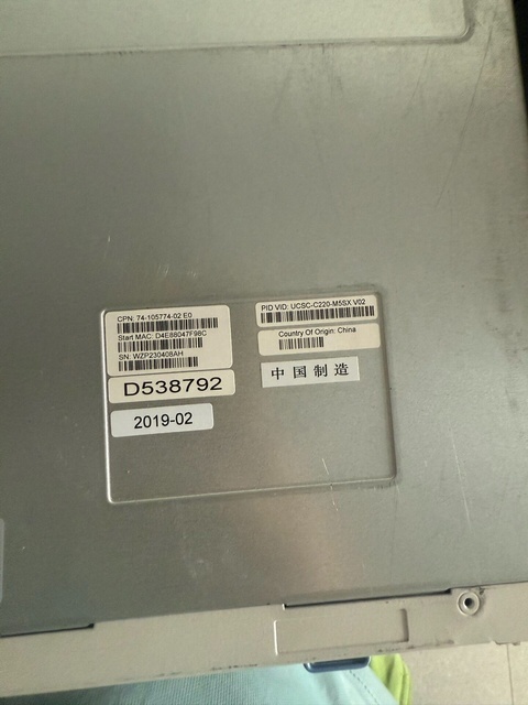 UCSC-C220-M5SX Data Processing Control Equipment for PLC Industrial Production Network Centralized Management System